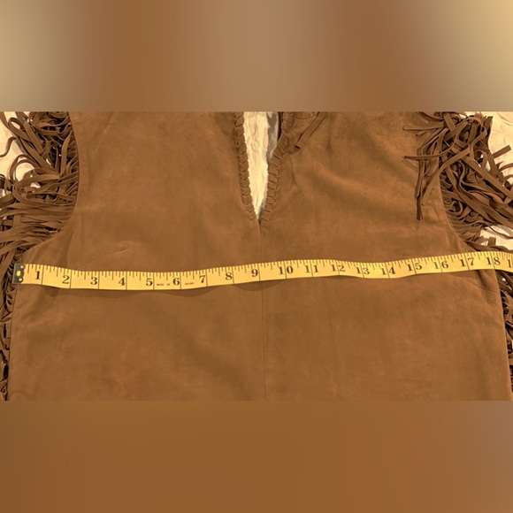 🌰WALTER BAKER LEATHER DRESS WITH FRINGE NWOT🌰VERY SOFT , RARE TO FIND - Picture 11 of 12